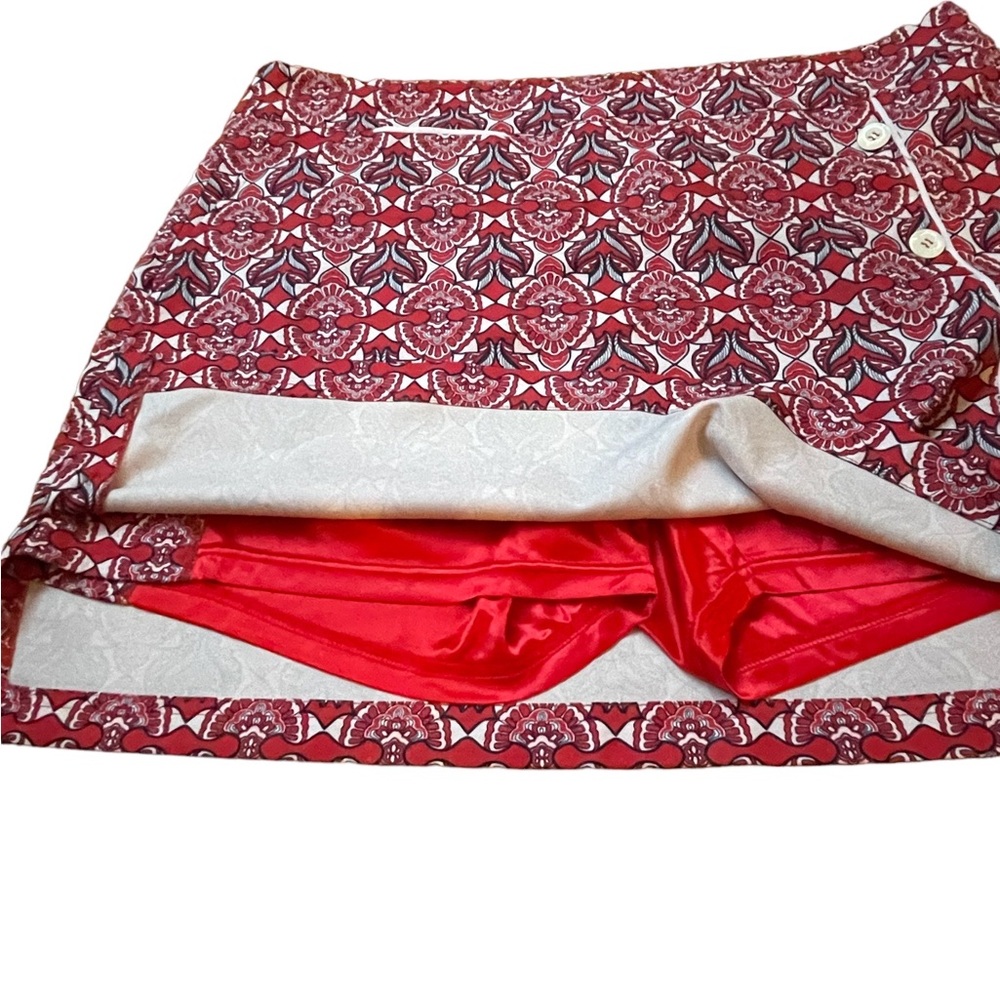 Sport Haley Golf Skirt Skort in Red White Blue Classic Print, 14